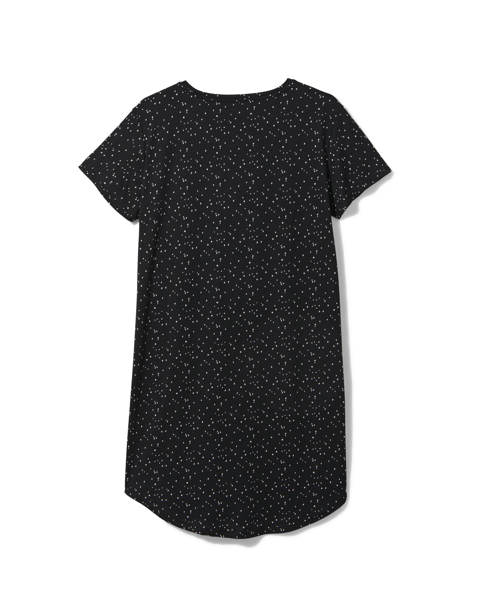 Damen-Nachthemd, Mikrofaser schwarz L - 23400336 - HEMA