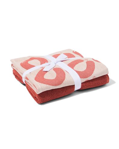 lot de torchons et d'essuie-mains saucisse fum&eacute;e - 2 pi&egrave;ces - 5400175 - HEMA