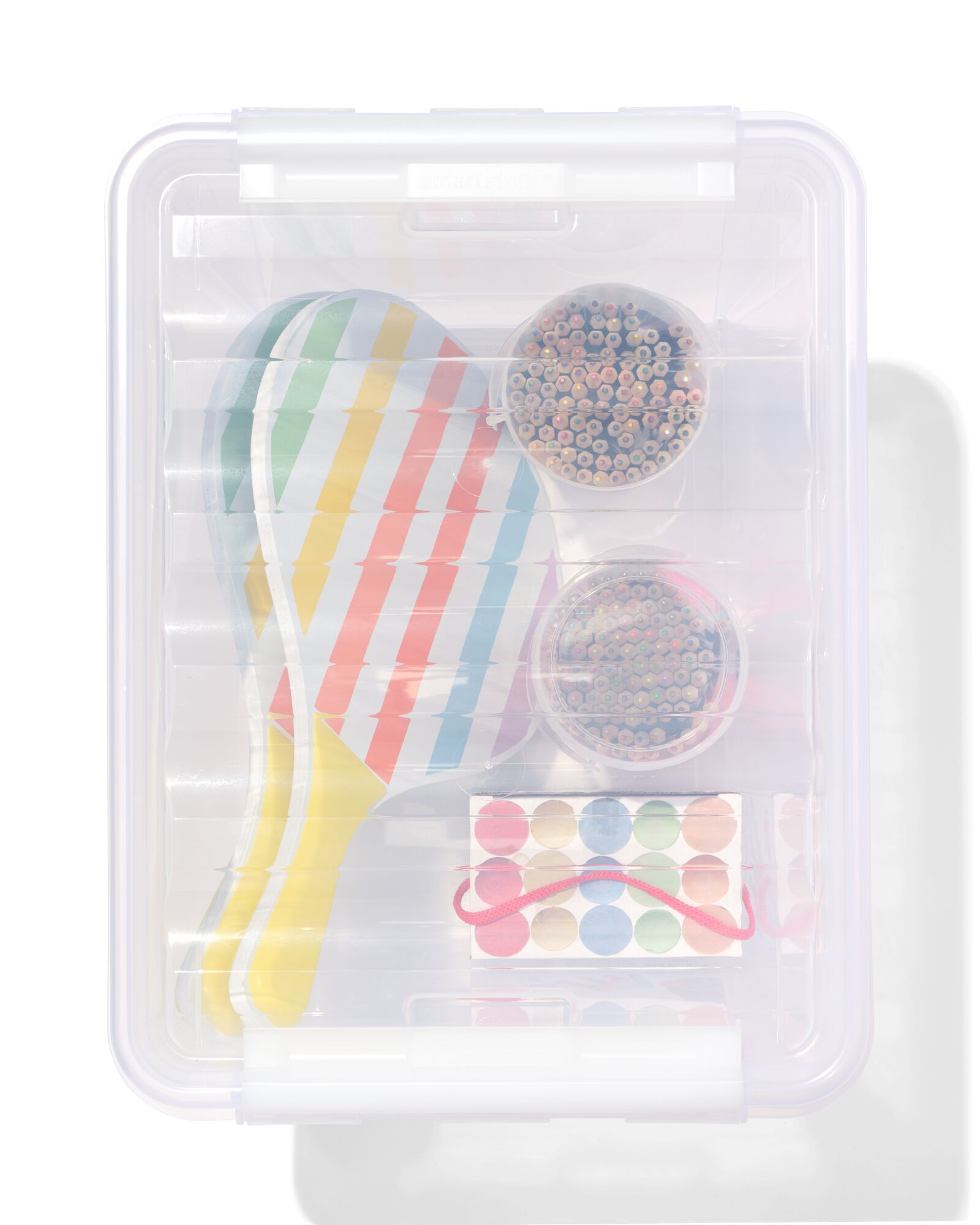 bo&icirc;te de rangement 25L Madrid transparent 40x30x32 40 x 30 x 32 Madrid - 39890003 - HEMA