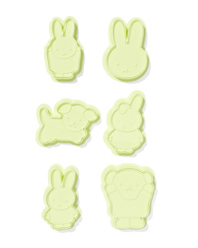 6 moules &agrave; biscuits Miffy avec tampon - 60410081 - HEMA