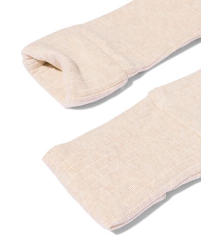 legging &eacute;volutif nouveau-n&eacute; en bambou c&ocirc;tel&eacute; sable sable - 33481120SAND - HEMA