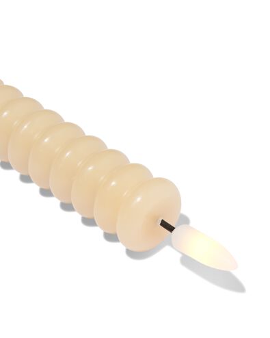 bougie LED de table ⌀2,3 x 209 cm nervur&eacute;e jaune clair - 13550150 - HEMA