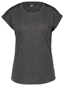 Damen-Sport-Shirt, Mesh graumeliert graumeliert - 1000028842 - HEMA