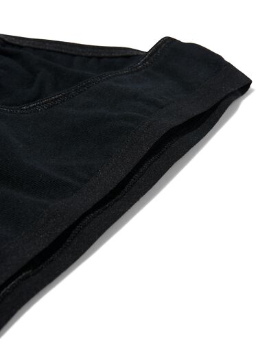 2 slips femme coton stretch noir XS - 19610925 - HEMA