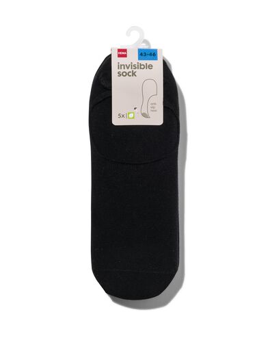 5 paires de socquettes pour sneakers homme noir noir - 1000018847 - HEMA