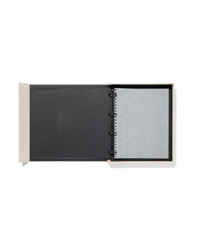 fotoboek tafelmap 33x28 linnen ecru - 14650229 - HEMA