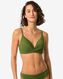 haut de bikini sans armatures femme vert armée XXL - 22310981 - HEMA
