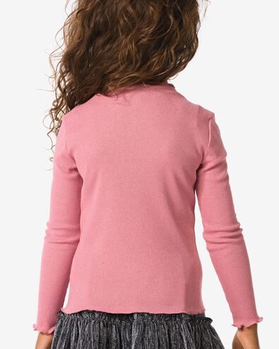 Kinderoberteil aus Rippstoff mit Glitzer rosa - 30826704PINK - HEMA