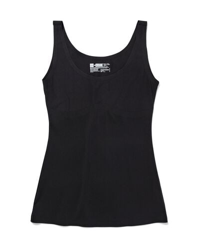 medium corrigerend hemd zwart zwart - 1000002420 - HEMA