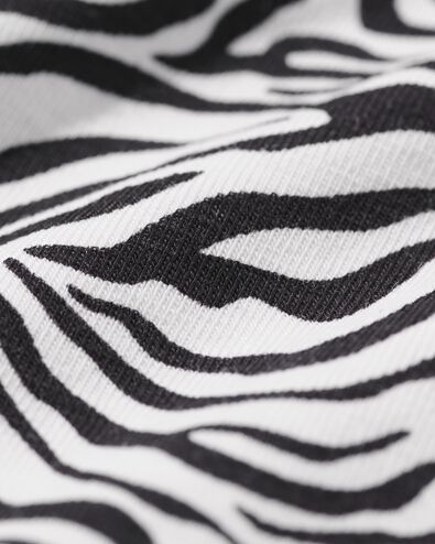 dames tailleslips katoen dier - 2 stuks zwart zwart - 19602044BLACK - HEMA