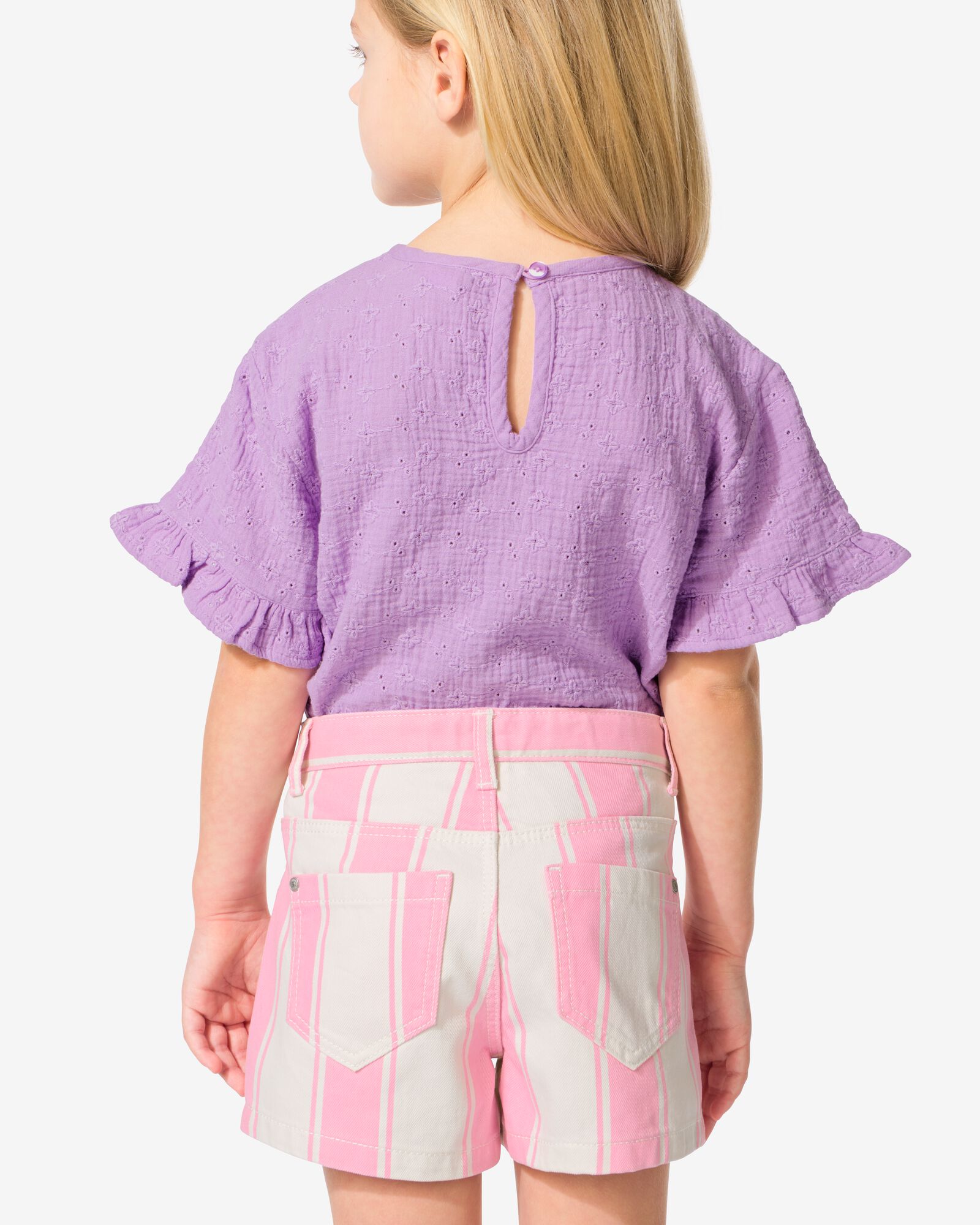 Kindershorts mit Streifenmuster rosa - 30811305PINK - HEMA