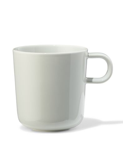 cappuccinomok 350ml Knap new bone china blauw - 80660305 - HEMA