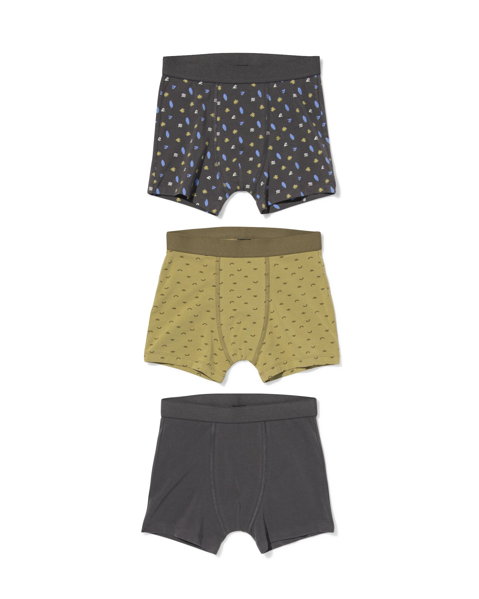 Kinder-Boxershorts Surfdesign &ndash; 3 St&uuml;ck anthrazit anthrazit - 19203960ANTHRACITE - HEMA
