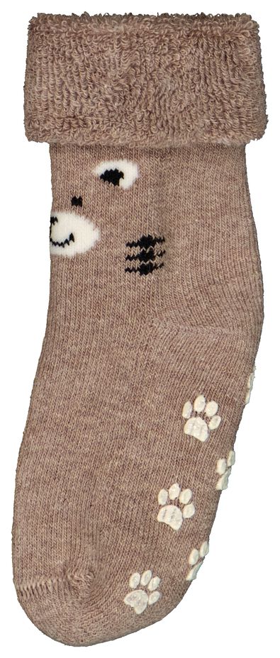 2 Paar Baby-Socken mit Baumwolle braun 12-18 m - 4730344 - HEMA
