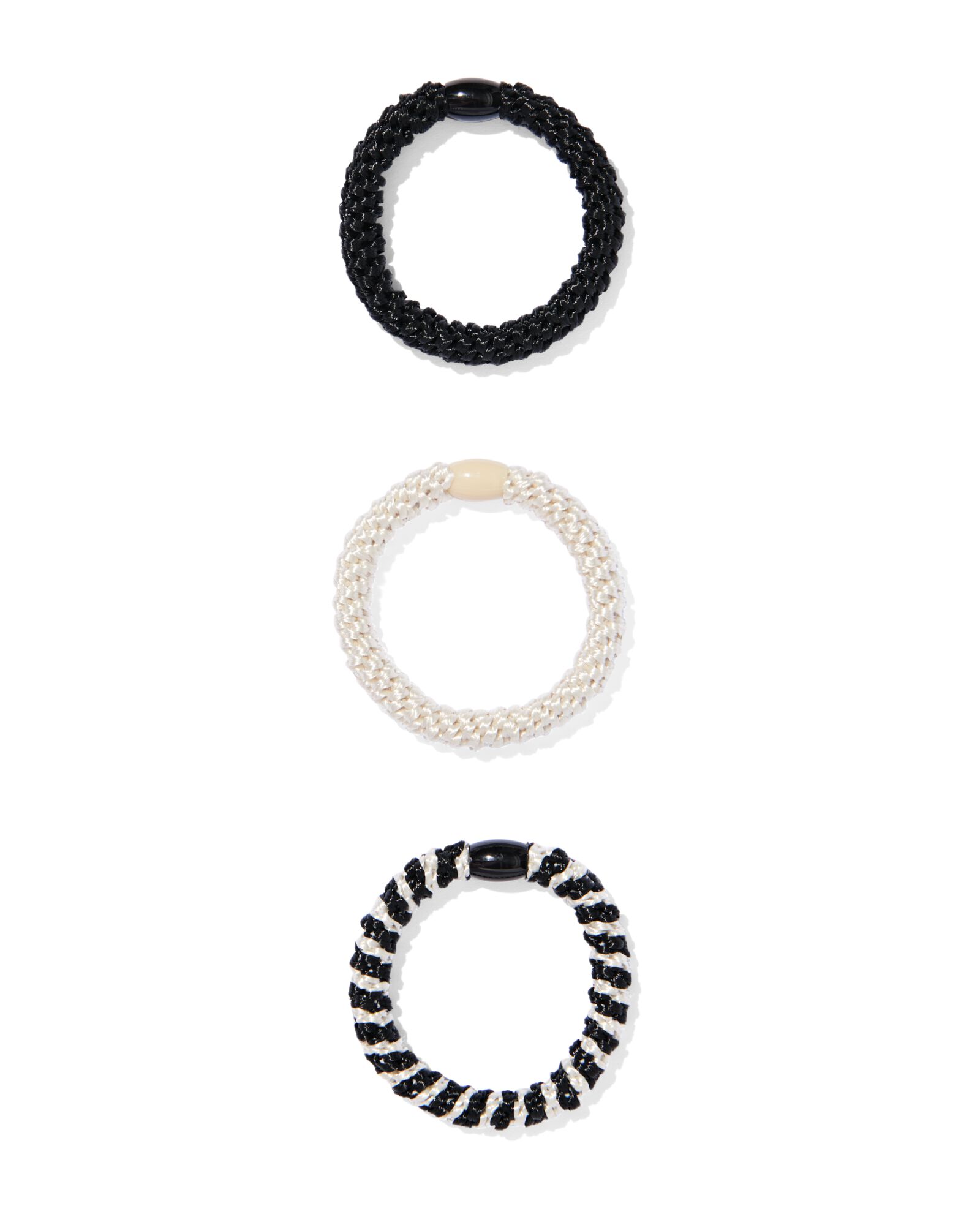 3er-Pack Haargummis, geflochten - 11870077 - HEMA