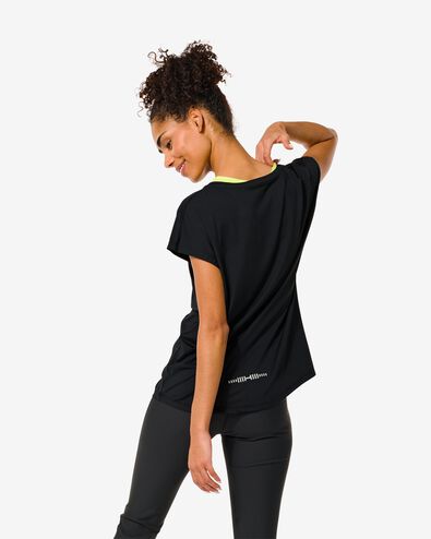 t-shirt de sport femme noir M - 36000058 - HEMA