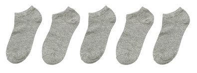 5 paires de socquettes homme gris 43/46 - 4199302 - HEMA