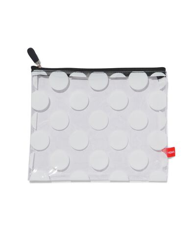 trousse de toilette - 22x18 - pois - 18630007 - HEMA