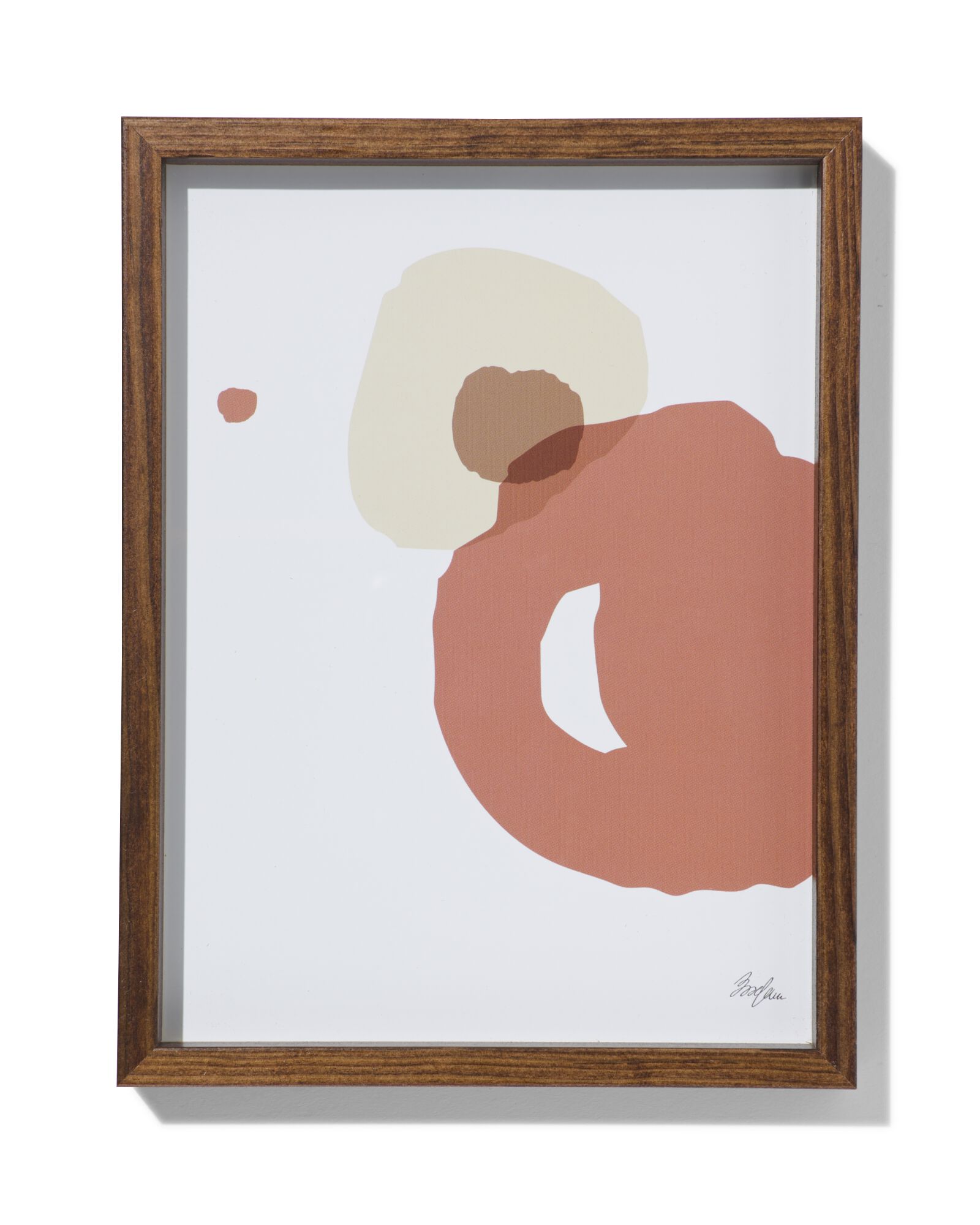 fotokader 15x20cm notenkleur massief hout 15 x 20 hout - 13622041 - HEMA