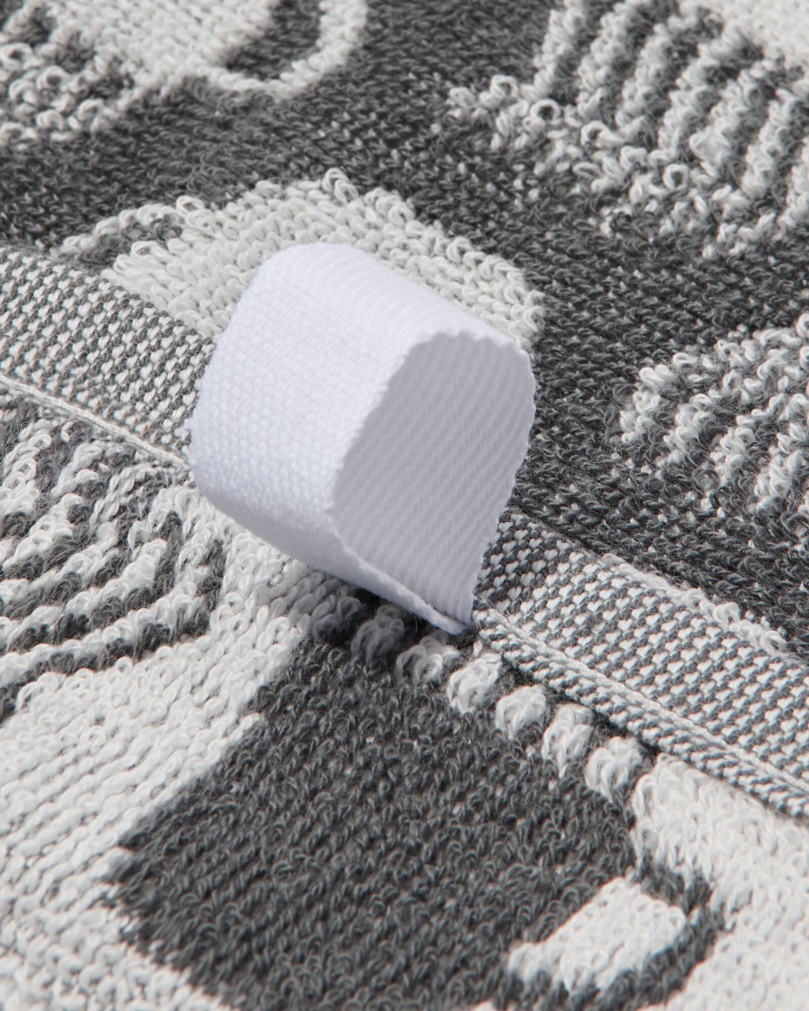 essuie-mains 50x50 coton gris avec tasses de caf&eacute; - 5440251 - HEMA