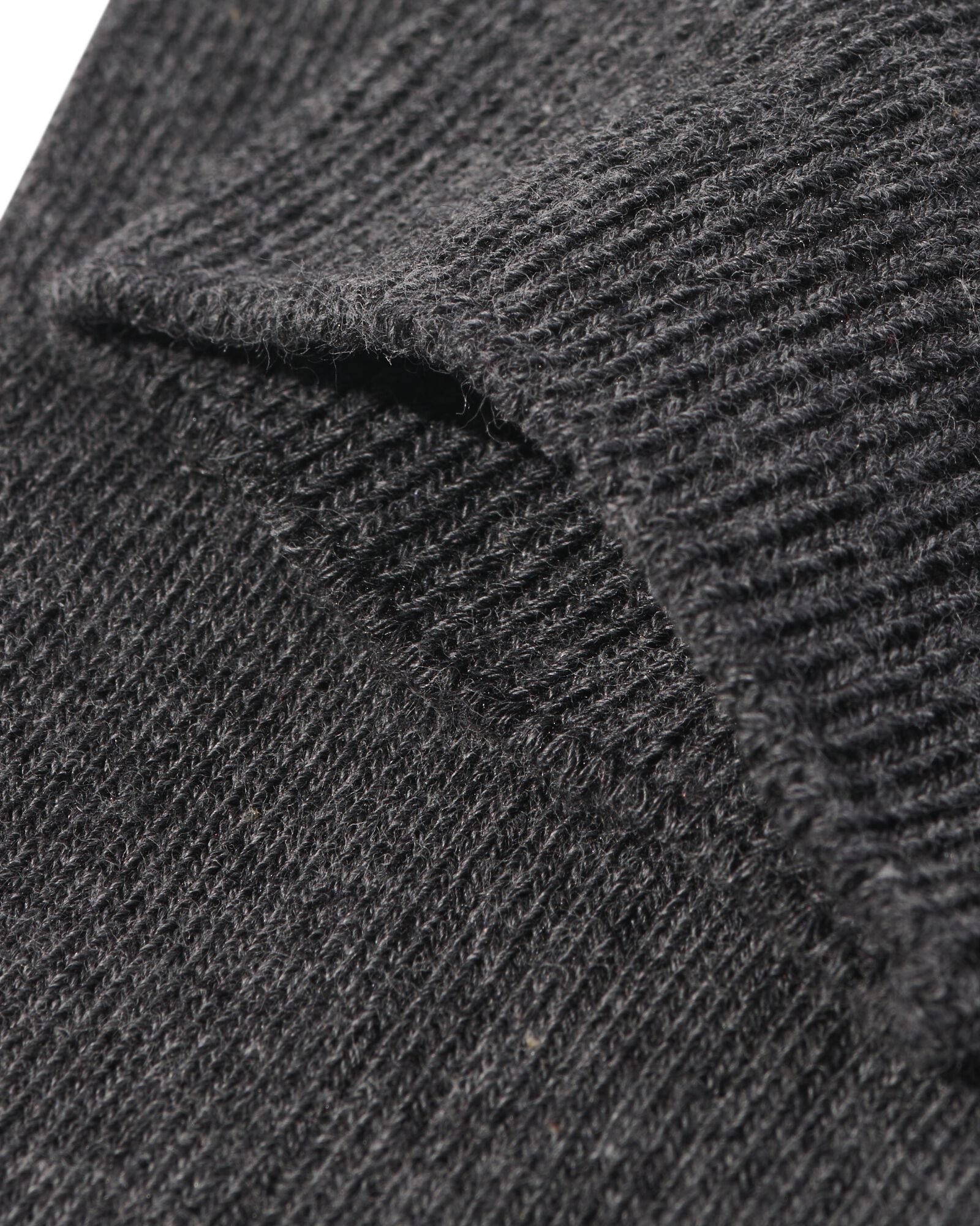 chaussettes femme c&ocirc;tel&eacute;es  gris chin&eacute; - 4280635GREYMELANGE - HEMA