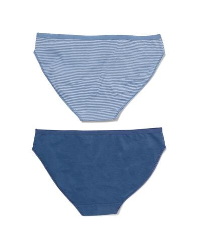 2er-Pack Damen-Slips, Baumwolle/Elasthan blau blau - 1000030282 - HEMA