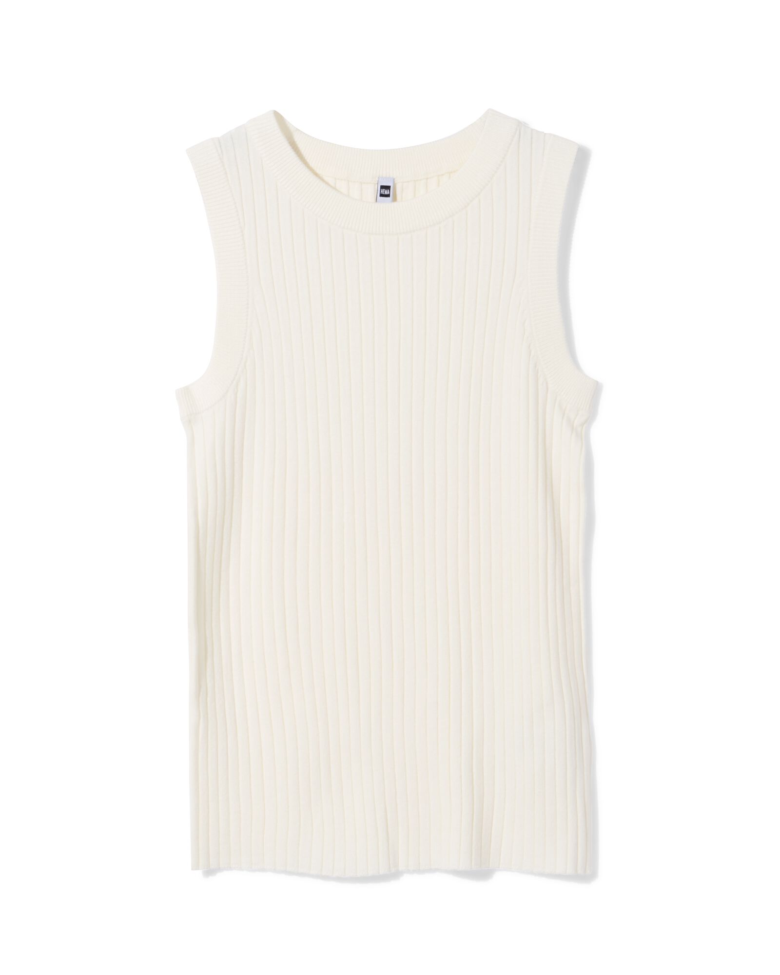 Damentop Frida, gerippt wei&szlig; - 36304350WHITE - HEMA