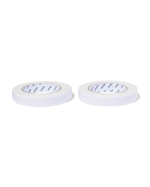 ruban mousse 19 mm x5 m double face - 2 pi&egrave;ces - 81000096 - HEMA