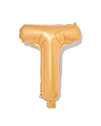 folie ballon T goud T - 14200258 - HEMA