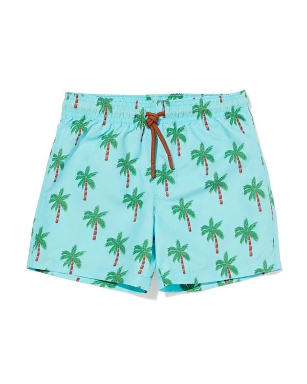 kinderzwembroek palmbomen aqua aqua - 22260645AQUA - HEMA