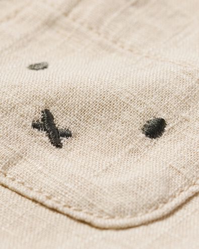 nijntje newborn jumpsuit linnen zand zand - 33452620SAND - HEMA