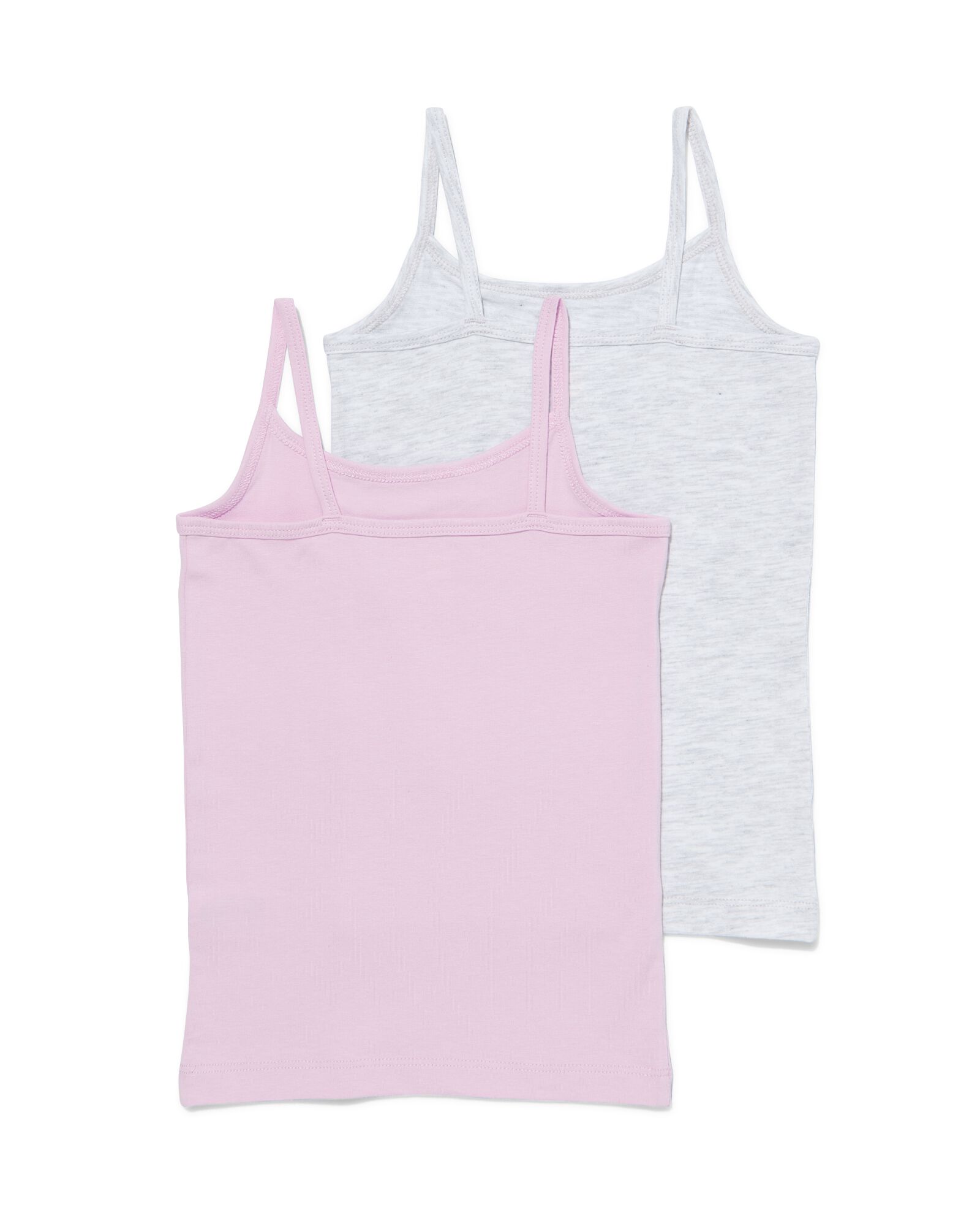 kinderhemden katoen/stretch - 2 stuks lila lila - 19347830LILAC - HEMA