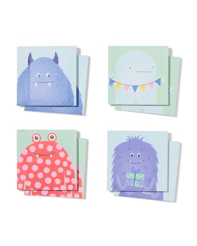 uitdeel kleurboekjes monsters - 8 stuks - 14250404 - HEMA