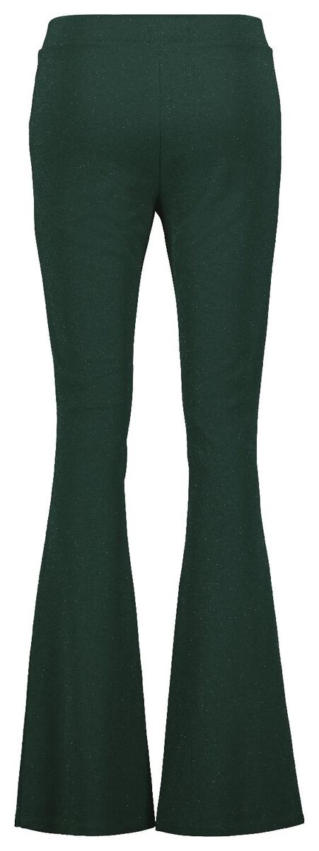 legging femme Wani évasé avec paillettes vert vert - 1000025938 - HEMA