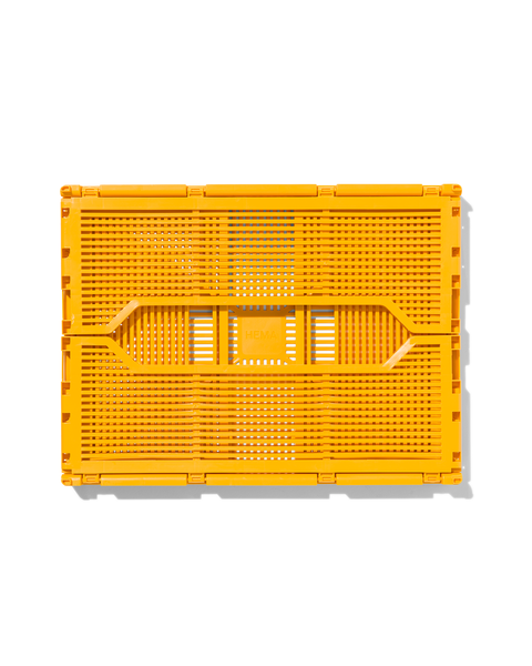 caisse pliable recyclée M jaune ocre 30 x 40 x 17 - 39811075 - HEMA