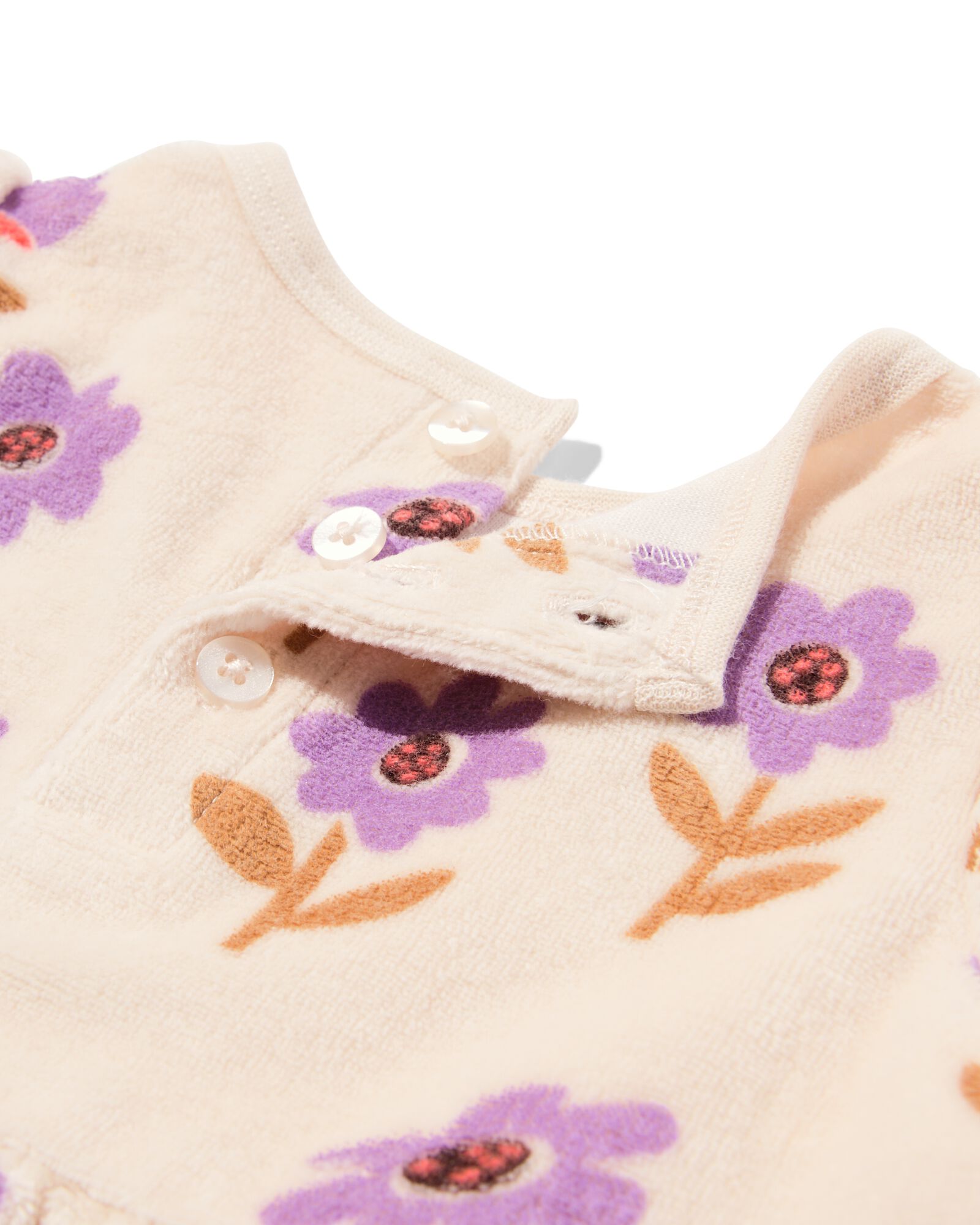 Kinderkleid mit Blumen ecru ecru - 33045670ECRU - HEMA