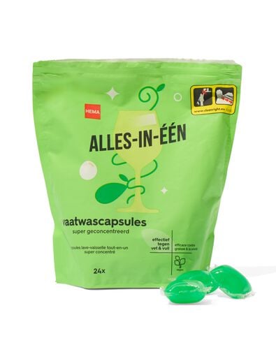 alles-in-één vaatwascapsules 14ml - 24 stuks - 20520059 - HEMA
