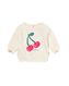 newborn sweater met kersen gebroken wit 50 - 33478811 - HEMA