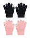 2 paires de gants enfant en maille pour écran tactile rose 146/164 - 16711533 - HEMA