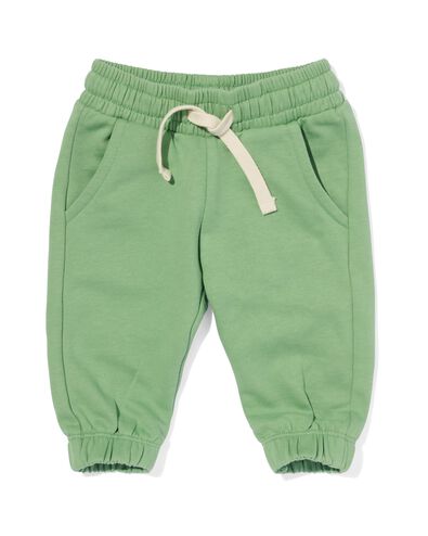 pantalon sweat bébé vert clair 68 - 33100152 - HEMA