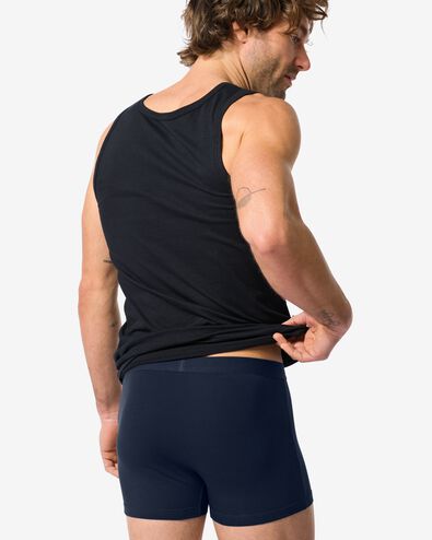 3er-Pack Herren-Boxershorts, kurz, Baumwolle/Elasthan rot - 19190230RED - HEMA