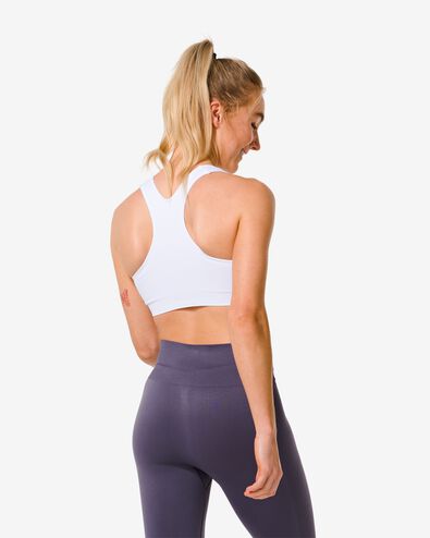 naadloze sporttop medium support wit wit - 1000030851 - HEMA