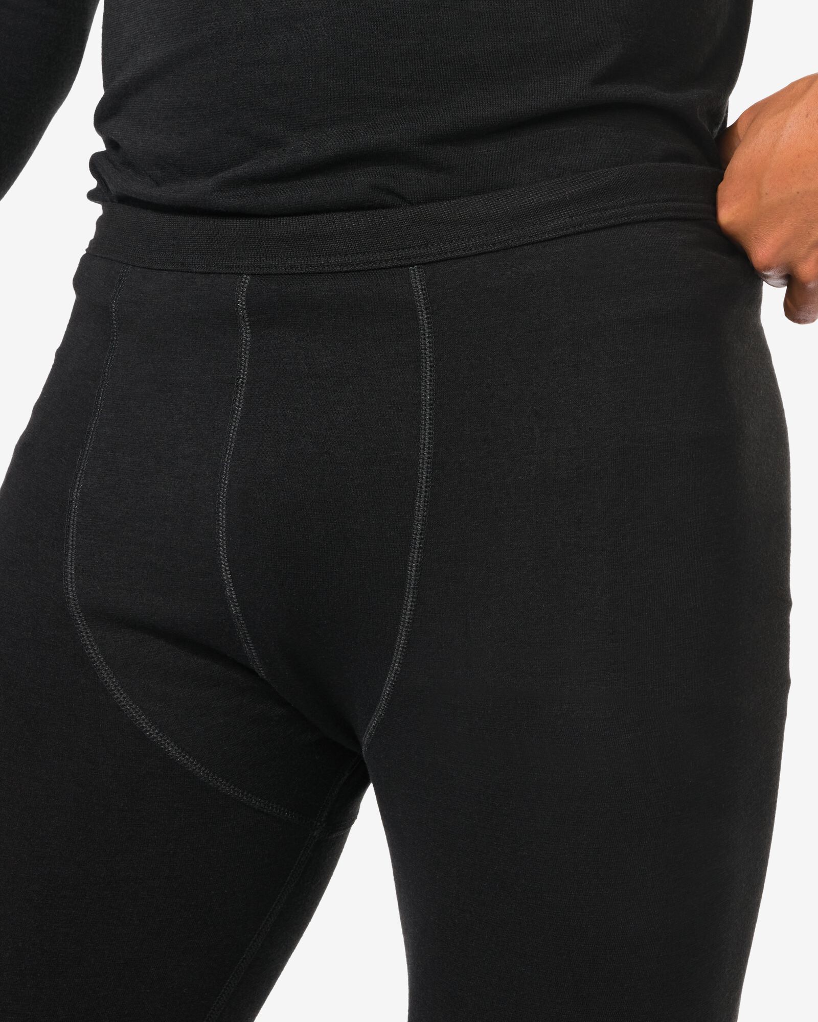 pantalon thermique homme noir noir - 1000000993 - HEMA