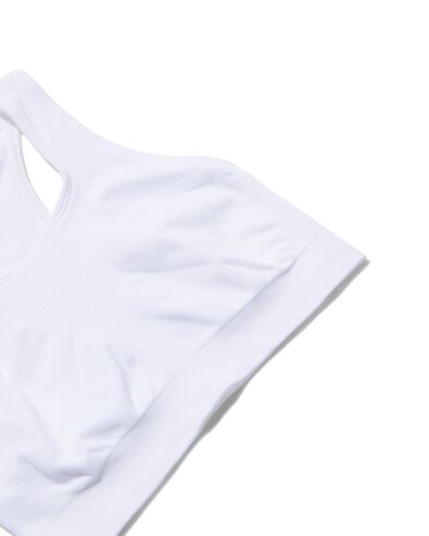 haut de sport sans coutures - support moyen blanc blanc - 1000030851 - HEMA