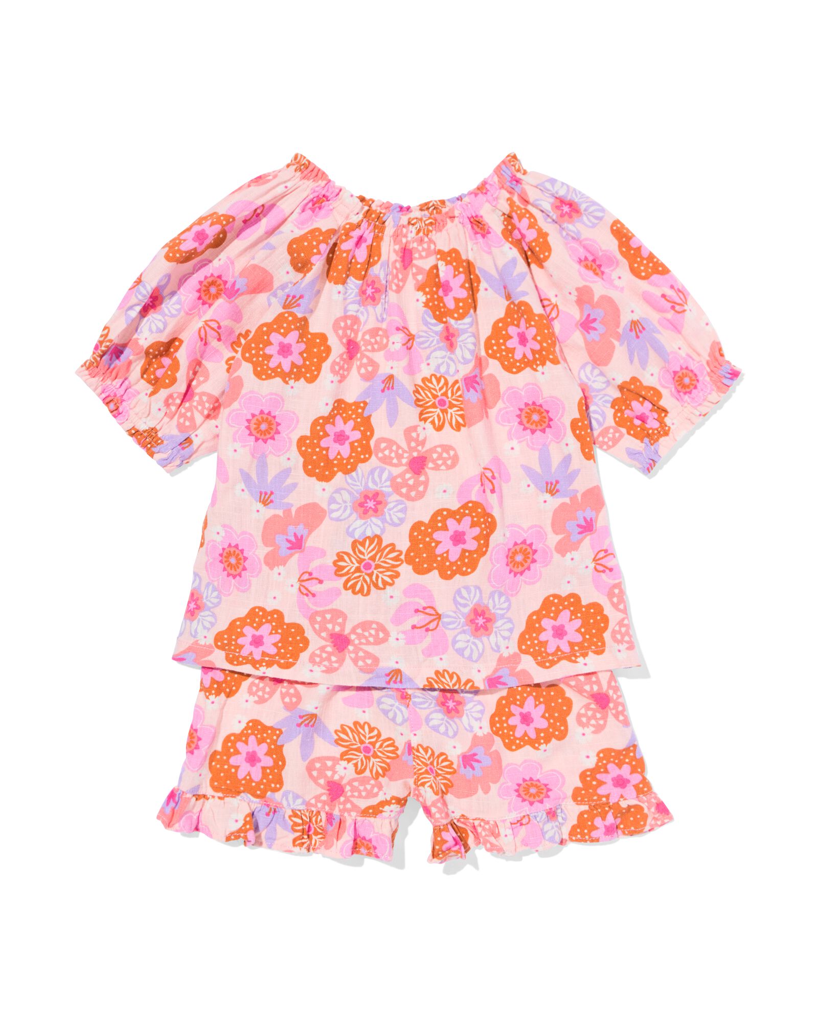 Kinderset Blumen hellrosa hellrosa - 30863800LIGHTPINK - HEMA