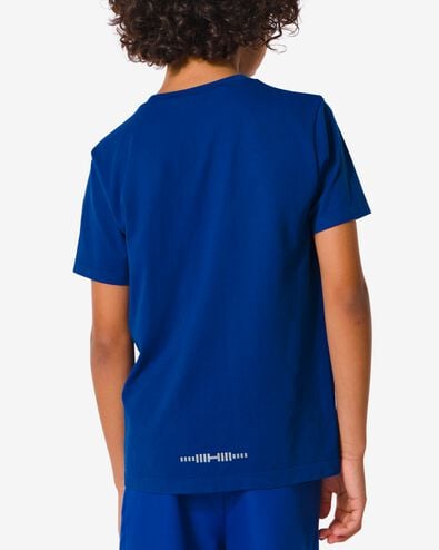 t-shirt de sport enfant sans coutures bleu vif 134/140 - 36090260 - HEMA