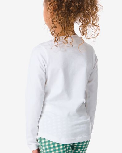 2er-Pack Kinder-Shirts, Biobaumwolle weiß 134/140 - 30835664 - HEMA