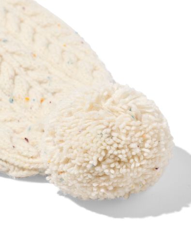 &eacute;charpe enfant pompon cr&egrave;me - 16700290 - HEMA