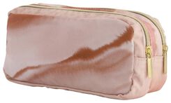 trousse avec double zip marbre rose - 14490012 - HEMA