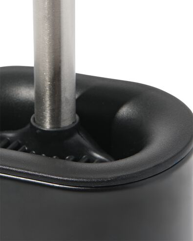 toiletborstel siliconen zwart - 80330065 - HEMA
